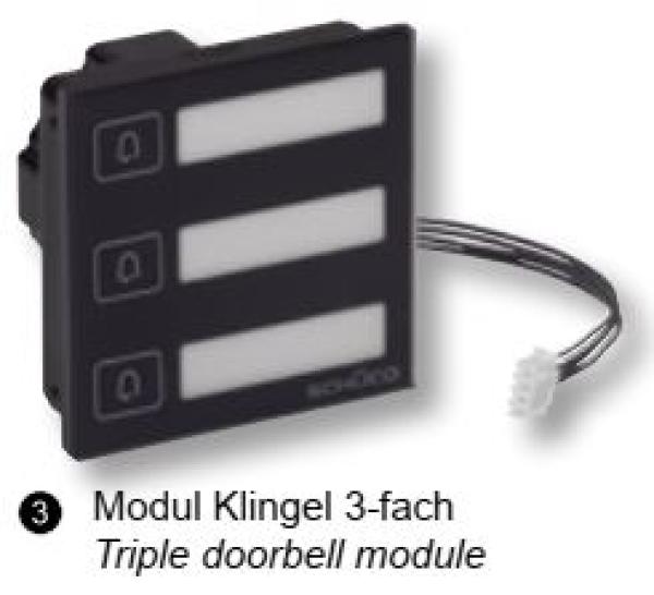 Modul Klingel 3-fach 263109